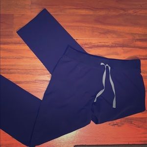 Navy blue Livingston Figs scrub bottoms